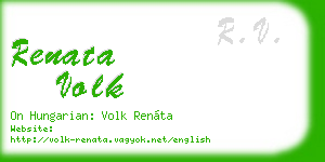 renata volk business card